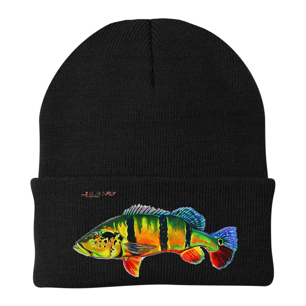 Peacock Bass Fishing Fish & Hoodies By Black Fly Beanie