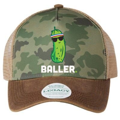 Pickle Baller Funny Pickleball Legacy Tie Dye Trucker Hat