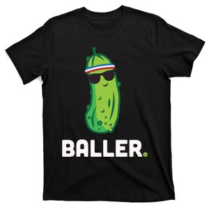 Pickle Baller Funny Pickleball T-Shirt