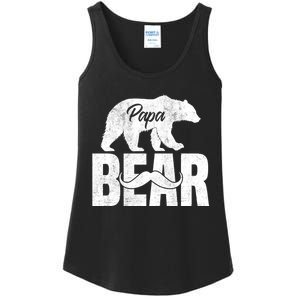 Papa Bear For Fathers Day For Grandpa Papa Bear Funny Ladies Essential Tank