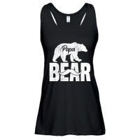 Papa Bear For Fathers Day For Grandpa Papa Bear Funny Ladies Essential Flowy Tank