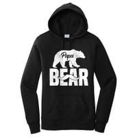 Papa Bear For Fathers Day For Grandpa Papa Bear Funny Women's Pullover Hoodie