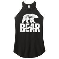 Papa Bear For Fathers Day For Grandpa Papa Bear Funny Women's Perfect Tri Rocker Tank