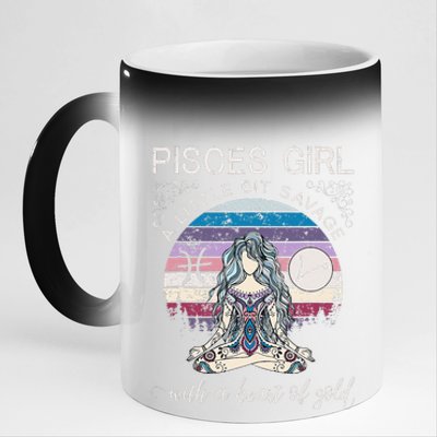 Pisces Birthday For Women March Gift 11oz Black Color Changing Mug