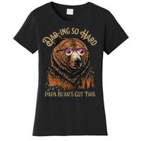 Papa Bear Funny Fathers Day Gift Women's T-Shirt