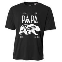 Papa Bear Fathers Day Family Matching Couple Cooling Performance Crew T-Shirt