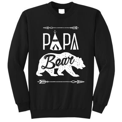 Papa Bear Fathers Day Family Matching Couple Sweatshirt