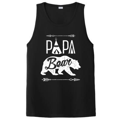 Papa Bear Fathers Day Family Matching Couple PosiCharge Competitor Tank