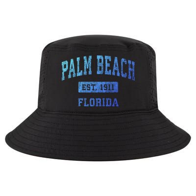 Palm Beach Florida Fl Vintage Established Sports Design Funny Gift Cool Comfort Performance Bucket Hat
