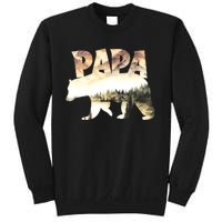 Papa Bear Forest Lake Mountain Scene Outdoors FatherS Day Sweatshirt