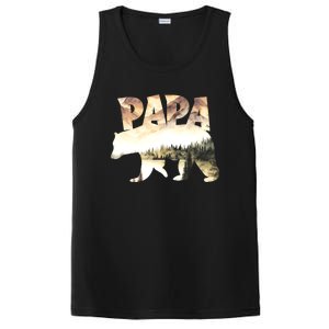 Papa Bear Forest Lake Mountain Scene Outdoors FatherS Day PosiCharge Competitor Tank