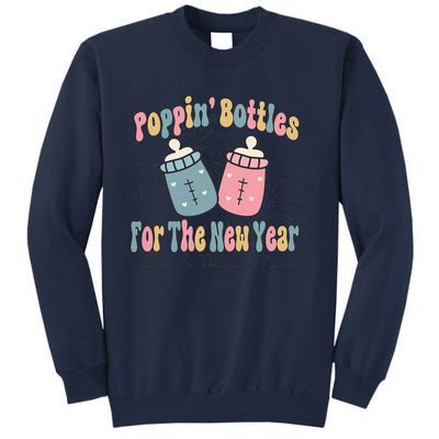 Poppin' Bottles For The New Year 2024 Labor and Delivery Tall Sweatshirt