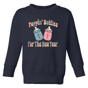 Poppin' Bottles For The New Year 2024 Labor and Delivery Toddler Sweatshirt