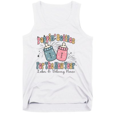 Poppin' Bottles For The New Year 2024 Labor and Delivery Tank Top