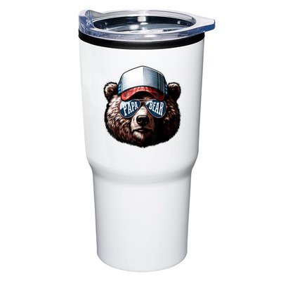 Papa Bear Face Fathers Day Daddy Bear Tumbler
