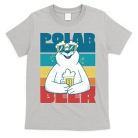 Polar Bear Funny Beer Lover Retro Sunset T-Shirt