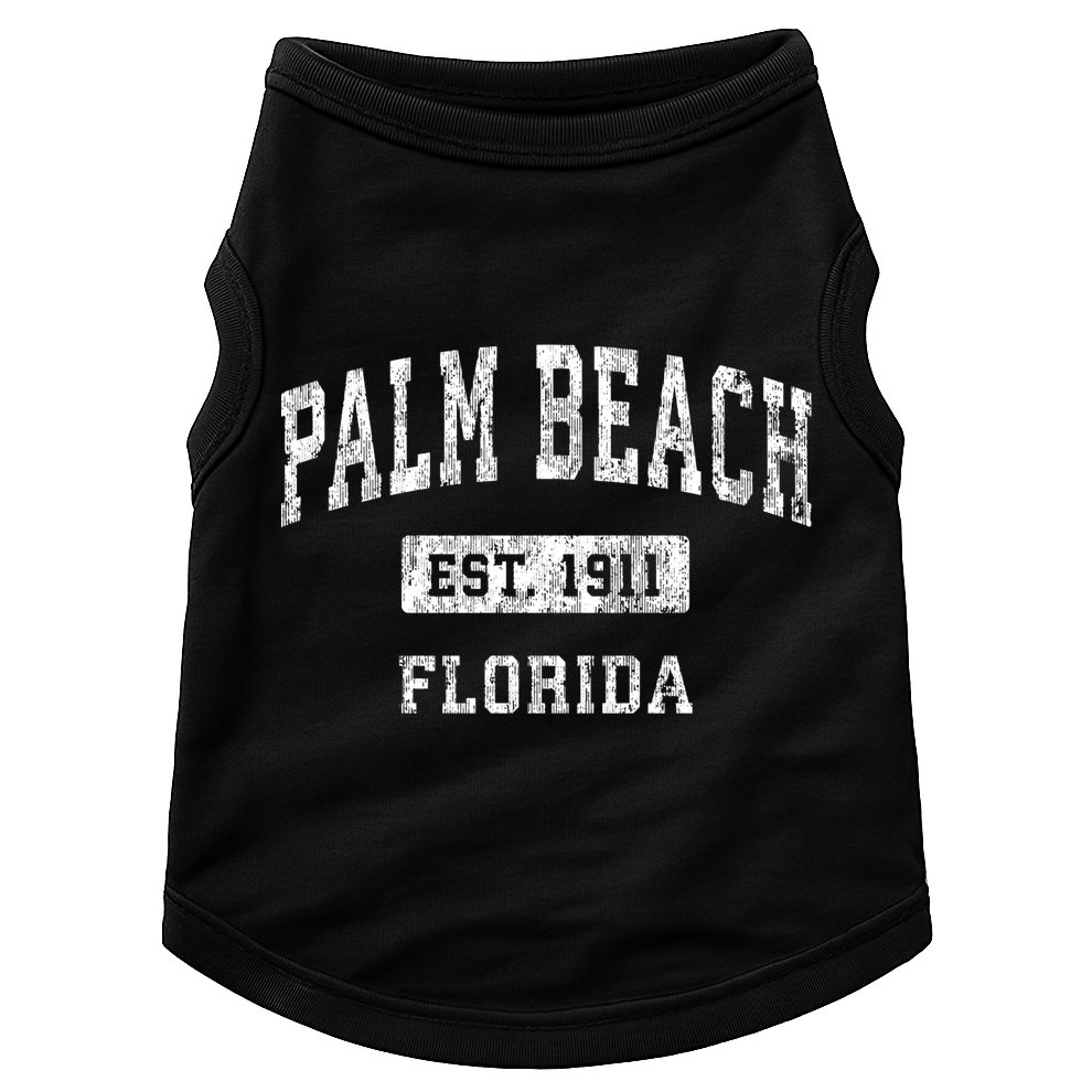 Palm Beach Florida Fl Vintage Established Sports Doggie Tank