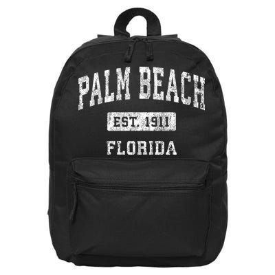 Palm Beach Florida Fl Vintage Established Sports 16 in Basic Backpack