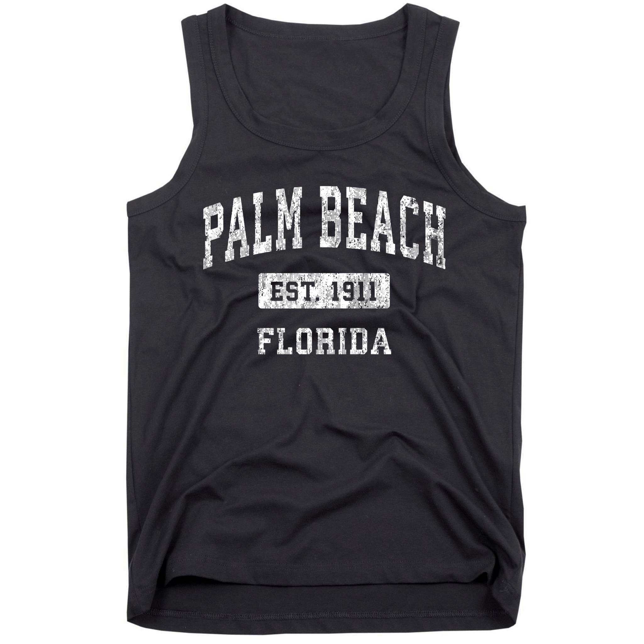 Palm Beach Florida Fl Vintage Established Sports Tank Top