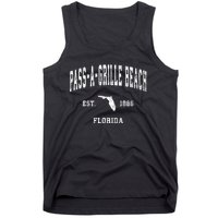 Passagrille Beach Florida Fl Vintage Athletic Tank Top