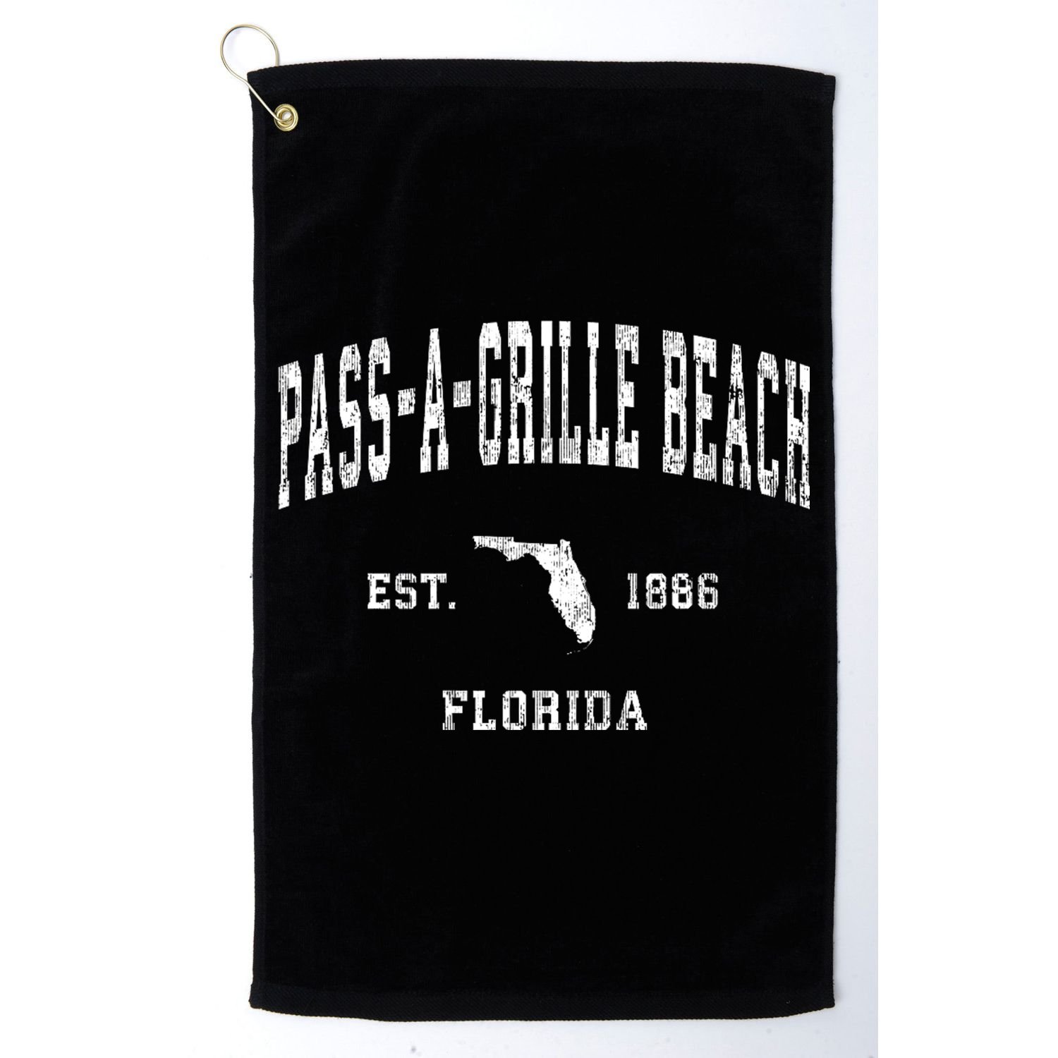 Passagrille Beach Florida Fl Vintage Athletic Golf Towel
