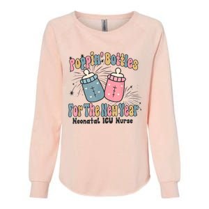 Poppin’ Bottles For The New Year Neonatal Icu Nurse Womens California Wash Sweatshirt