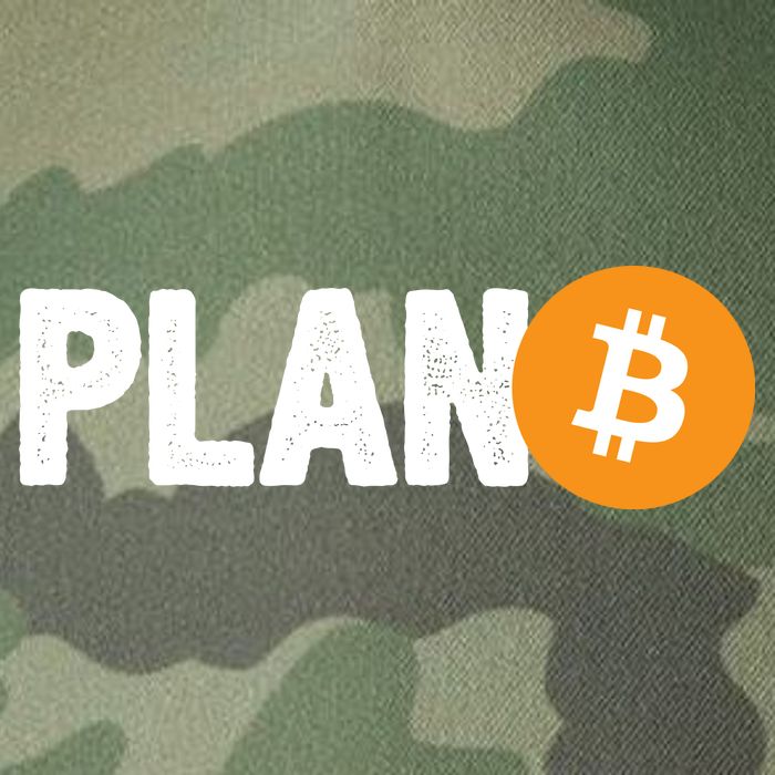 Plan B Funny Bitcoin Legacy Tie Dye Trucker Hat