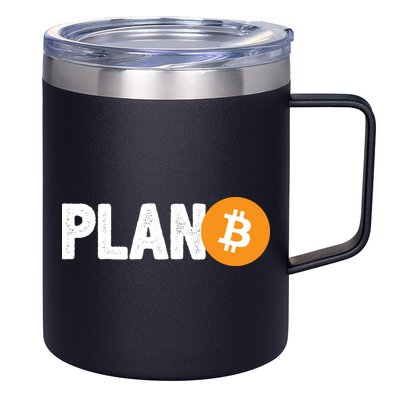 Plan B Funny Bitcoin 12oz Stainless Steel Coffee Mug