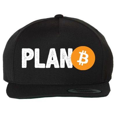 Plan B Funny Bitcoin Wool Snapback Cap