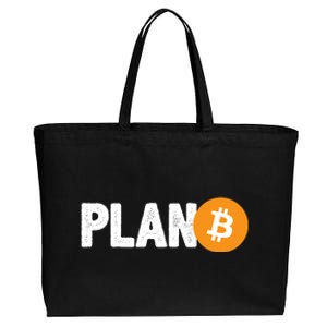 Plan B Funny Bitcoin Cotton Canvas Jumbo Tote