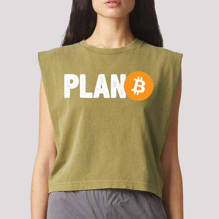 Plan B Funny Bitcoin Garment-Dyed Women's Muscle Tee