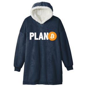 Plan B Funny Bitcoin Hooded Wearable Blanket