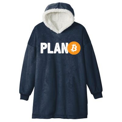 Plan B Funny Bitcoin Hooded Wearable Blanket