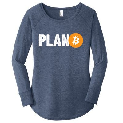 Plan B Funny Bitcoin Women's Perfect Tri Tunic Long Sleeve Shirt