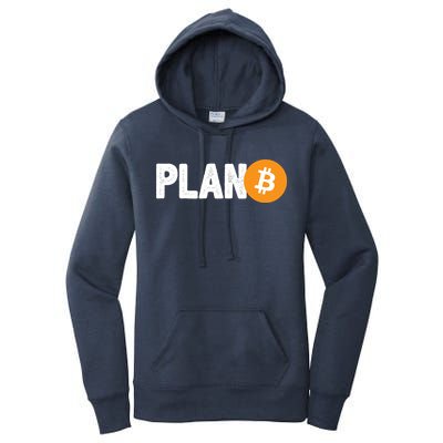 Plan B Funny Bitcoin Women's Pullover Hoodie