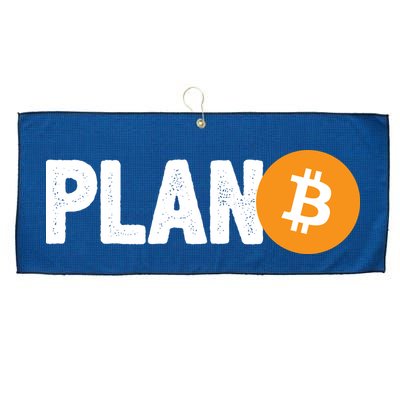 Plan B Funny Bitcoin Large Microfiber Waffle Golf Towel