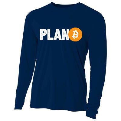 Plan B Funny Bitcoin Cooling Performance Long Sleeve Crew
