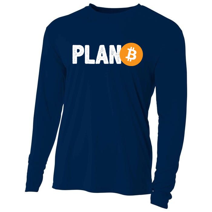 Plan B Funny Bitcoin Cooling Performance Long Sleeve Crew