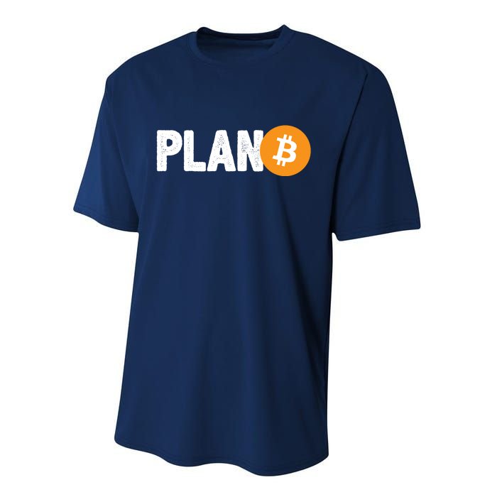 Plan B Funny Bitcoin Performance Sprint T-Shirt