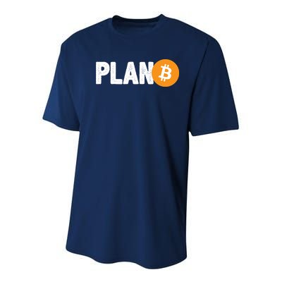 Plan B Funny Bitcoin Youth Performance Sprint T-Shirt