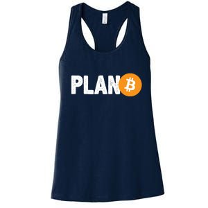 Plan B Funny Bitcoin Women's Racerback Tank