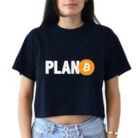 Plan B Funny Bitcoin Crop Top