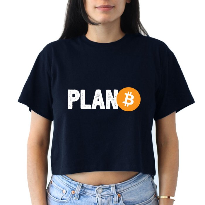 Plan B Funny Bitcoin Crop Top