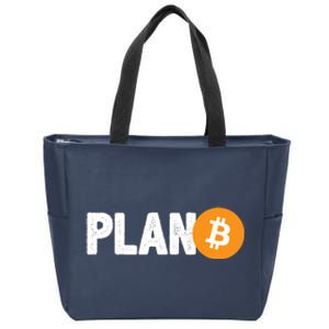 Plan B Funny Bitcoin Zip Tote Bag