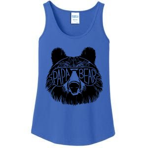 Papa Bear Face Sunglasses Papa Bear Lover FatherS Day Gift Ladies Essential Tank