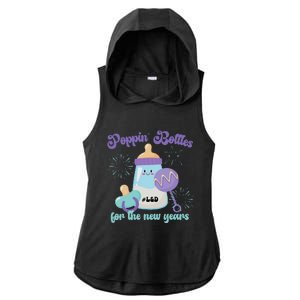 Poppin Bottles For New Years Labor and Delivery Nurse Ladies PosiCharge Tri-Blend Wicking Draft Hoodie Tank