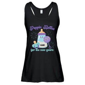 Poppin Bottles For New Years Labor and Delivery Nurse Ladies Essential Flowy Tank