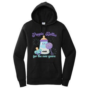 Poppin Bottles For New Years Labor and Delivery Nurse Women's Pullover Hoodie