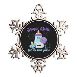 Poppin Bottles For New Years Labor and Delivery Nurse Metallic Star Ornament