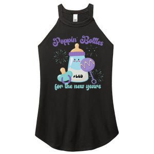 Poppin Bottles For New Years Labor and Delivery Nurse Women's Perfect Tri Rocker Tank